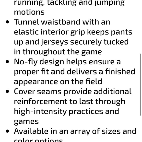 Under Armour NEW youth instinct football pants sz large royal blue - Picture 6 of 7